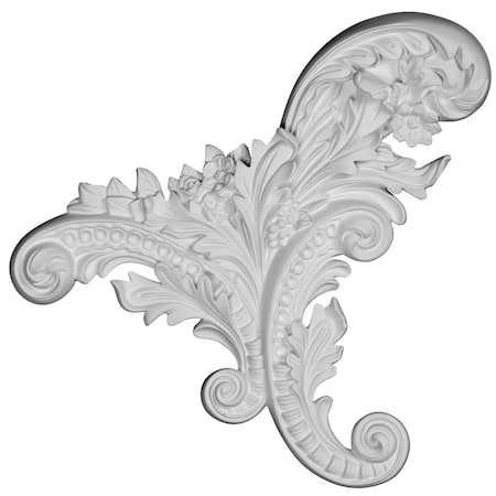 Ekena Millwork 12 1/4"W x 11 1/4"H x 1 1/8"P Katheryn Onlay, Left ONL12X11X01KT-L
